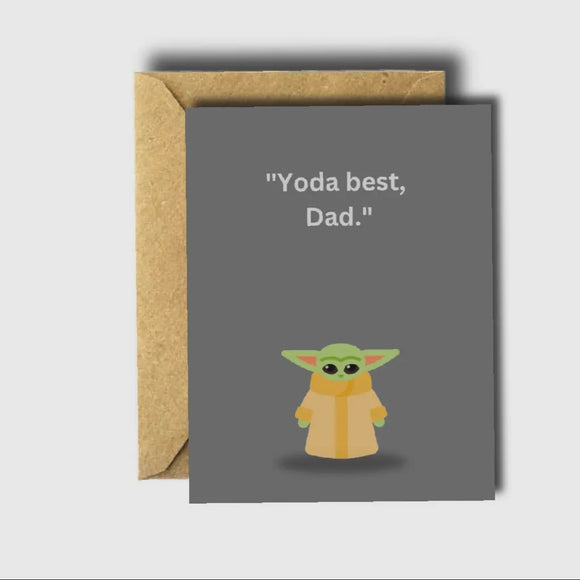 Yoda Best Dad Card