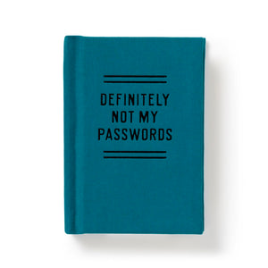 Definitely Not My Passwords - Password Tiny Diary