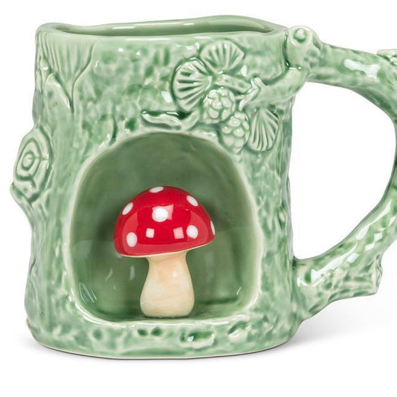 Tree Look Mug with Mushroom