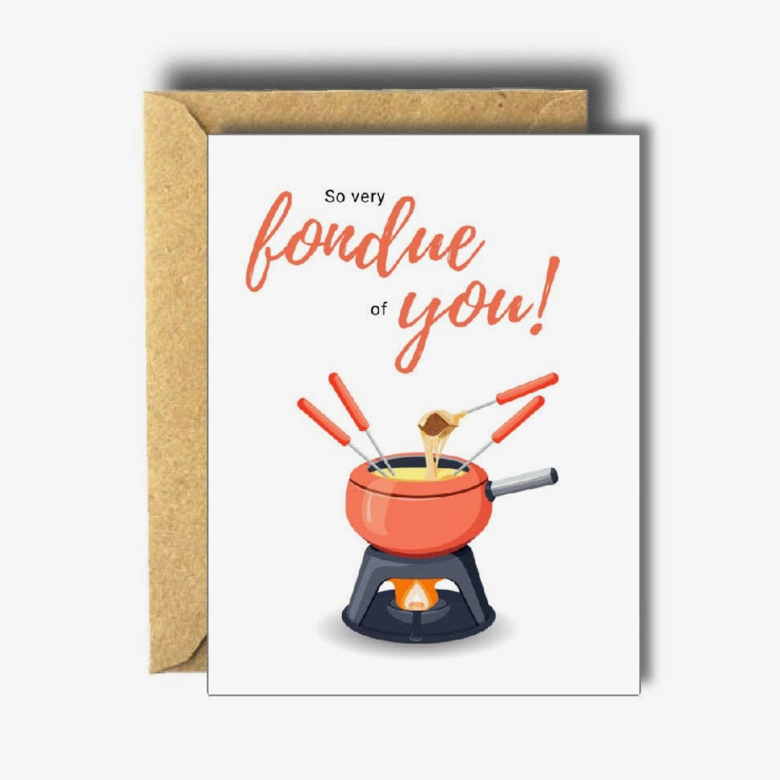 So Very Fondue of You - Card