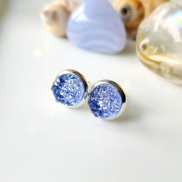 Periwinkle Studs 8mm