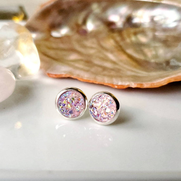 Baby Pink Studs 8mm