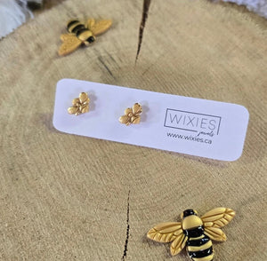 Honey Bee Studs (Stainless Steel)