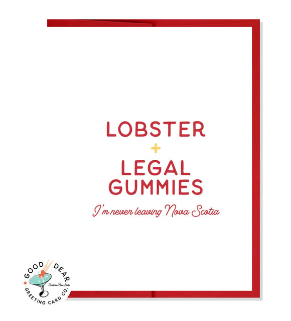 Lobster & Legal Gummies - Card