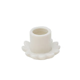 Candle Holder Flower White