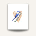 Blue Jay and Heart Card