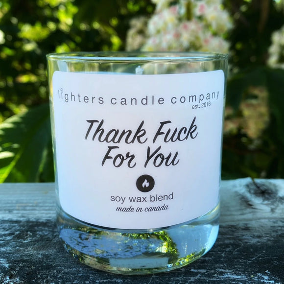 Thank Fuck For You-Lighters Candle Co - Pomegranate