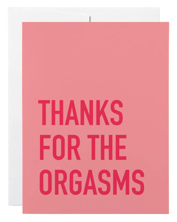 Card-thanks for the orgasms
