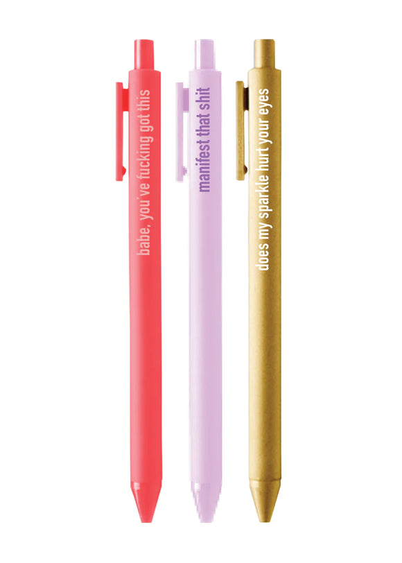 The Optimistic Bitch Pen Set