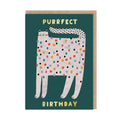 Purrfect Birthday Spotty Cat Card