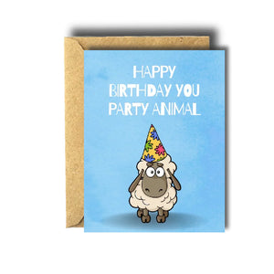 Bee unique- Funny Party Animal Birthday Card