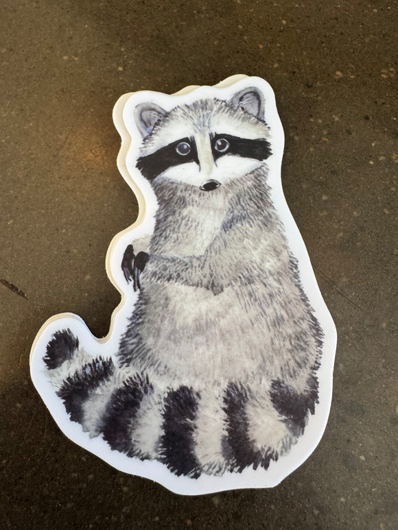 Raccoon Vinyl Sticker