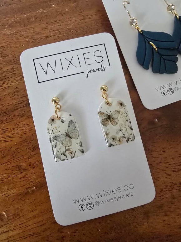 Butterfly Print Dangles