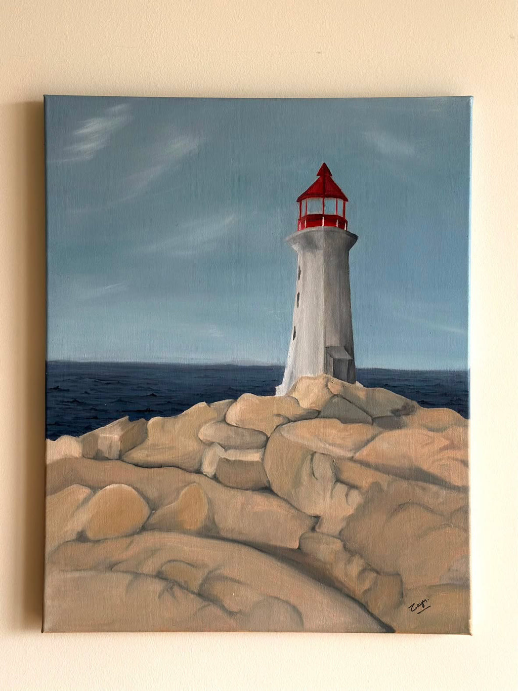 Stillness at Peggy’s Cove Painting