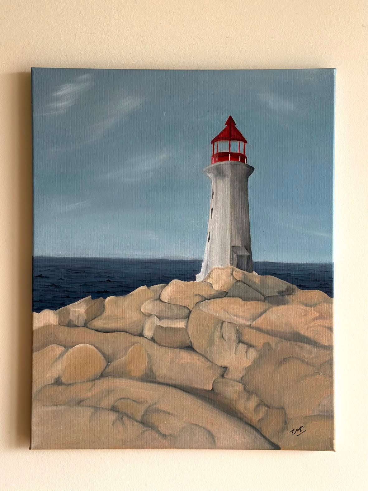 Stillness at Peggy’s Cove Painting
