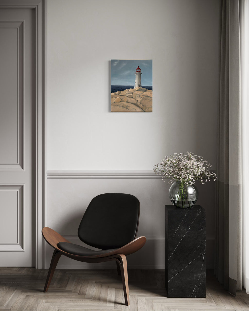 Stillness at Peggy’s Cove Painting