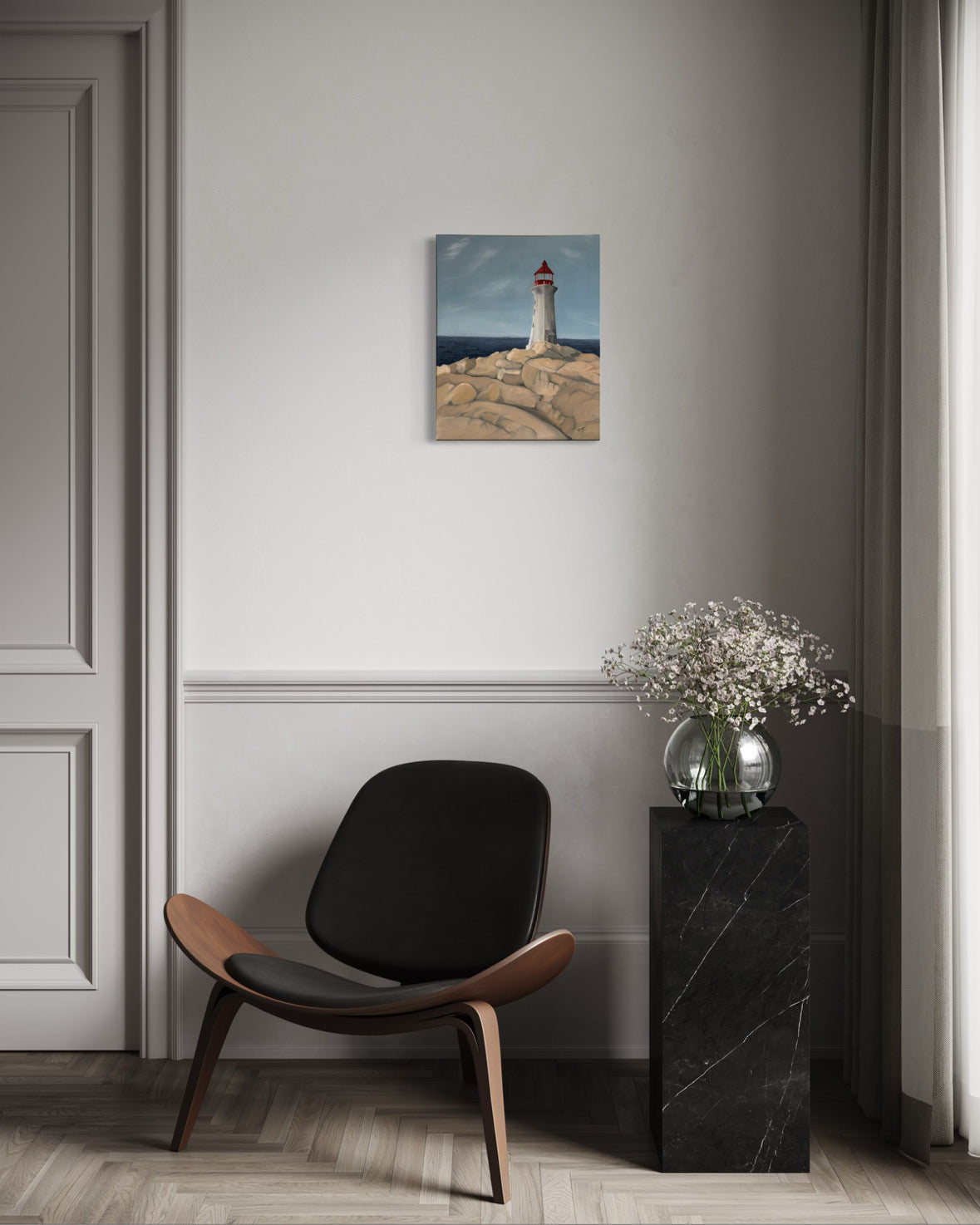 Stillness at Peggy’s Cove Painting