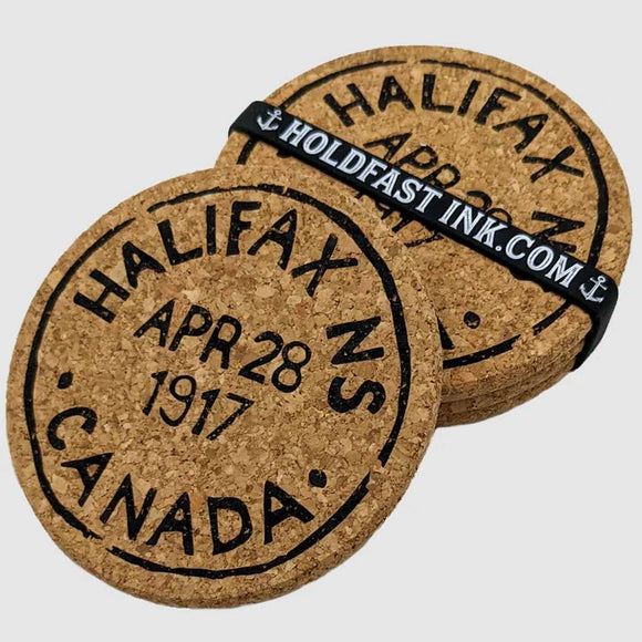 Halifax NS Vintage Postmark April 28 Coasters