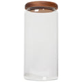Acacia Wood Large Glass Jar - 42 oz