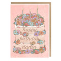 Happy Birthday Darlin' Cake Greeting Card