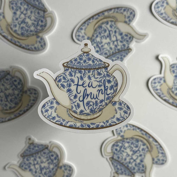 Tea Drunk - Vinyl Sticker