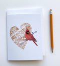 Cardinal Heart - Card