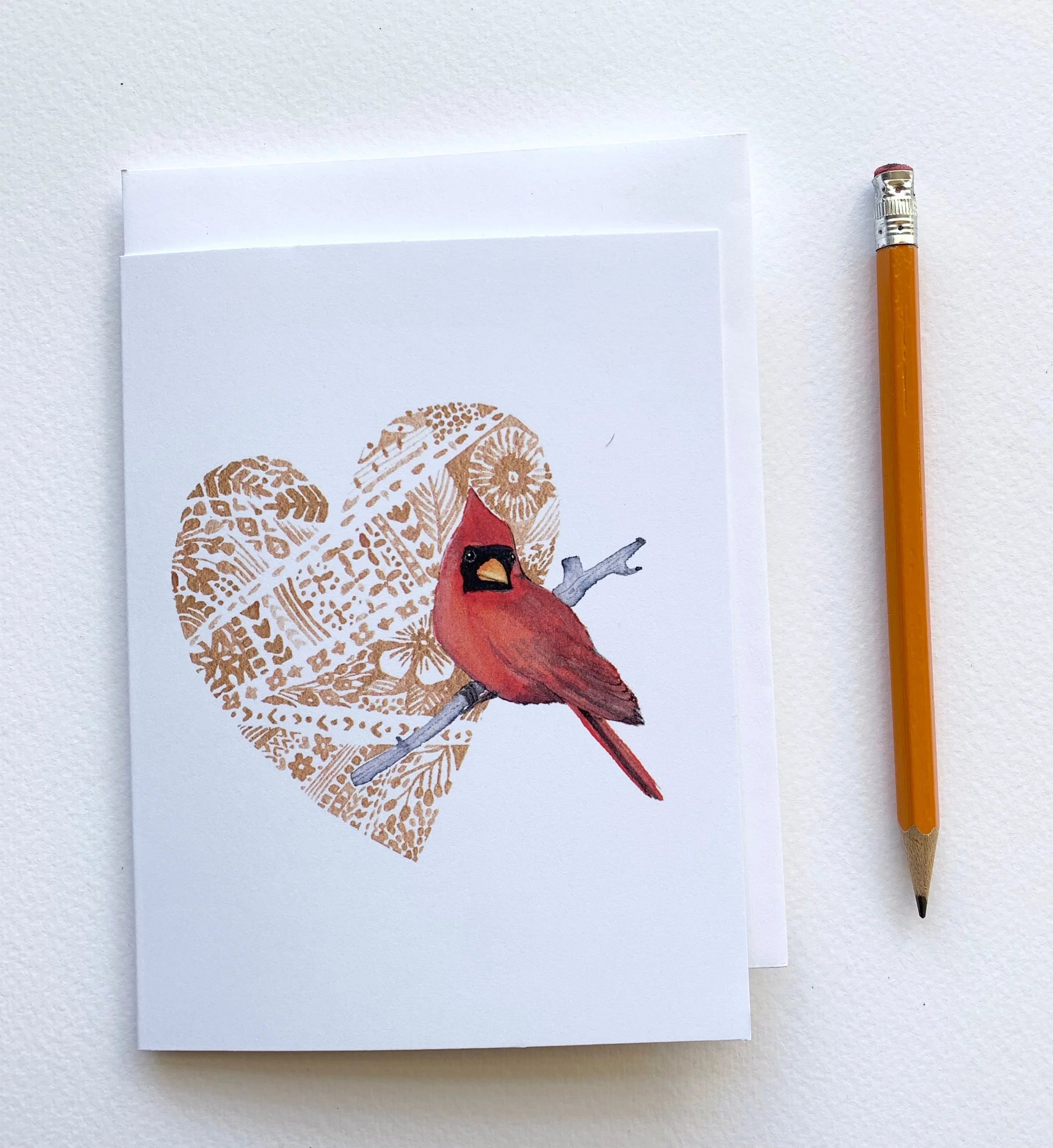Cardinal Heart - Card