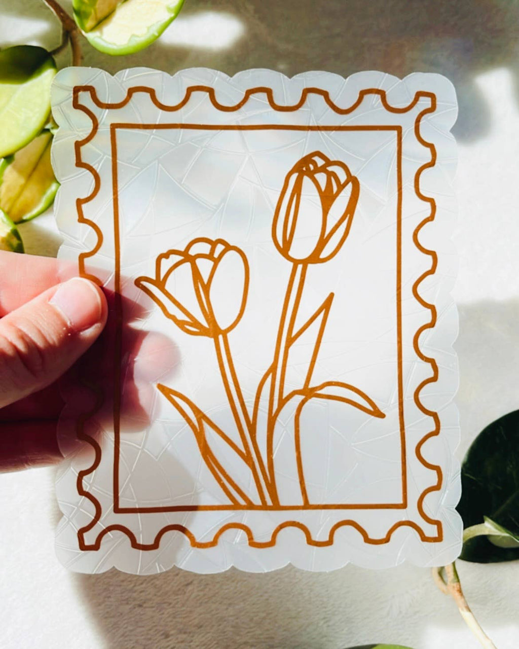Tulips Suncatcher | Window Cling | Rainbow Maker Sticker