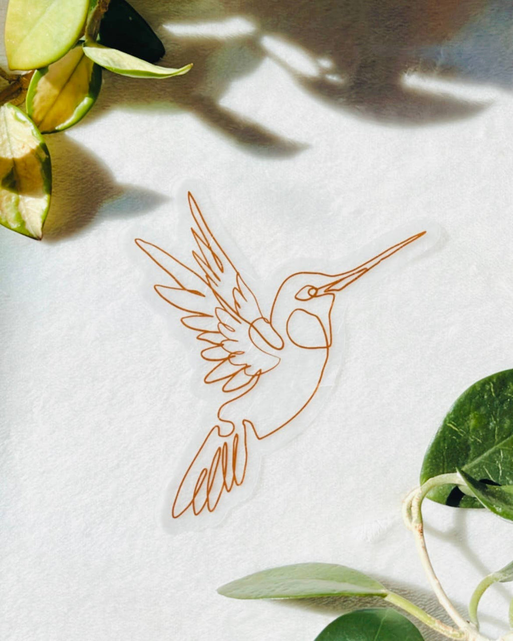 Hummingbird Suncatcher | Window Cling | Rainbow Sticker