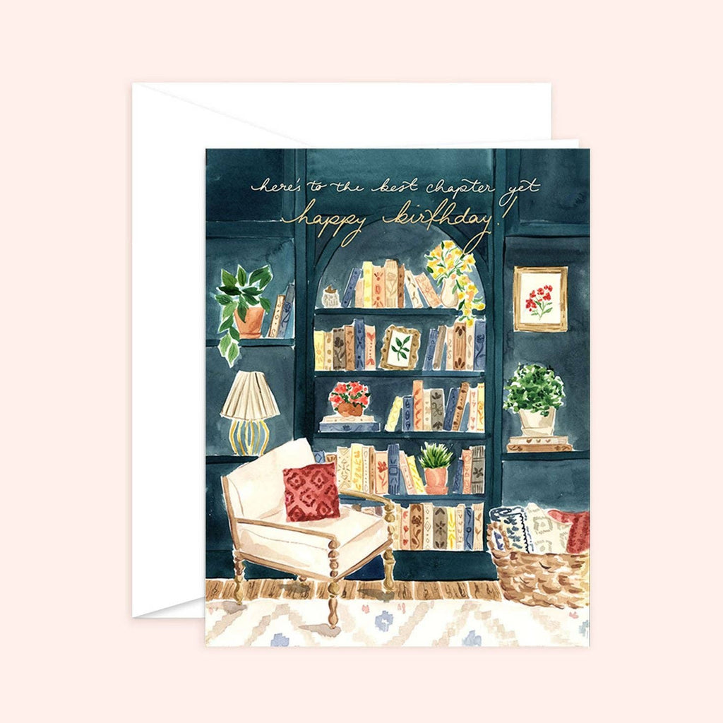 Best Chapter Yet Birthday Card | Book Theme: White