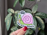 Nope not today fuckers vinyl sticker, self care sticker: Loose