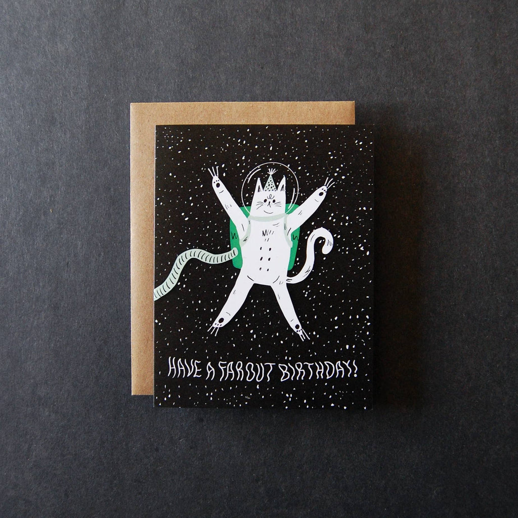 Far Out Birthday - Birthday Greeting Card