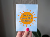 Sending You a little Sunshine Card Uplifting Greeting Card