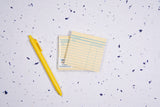 Library Card Post-It Sticky Notes - Yellow