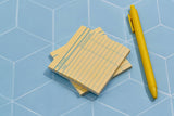 Library Card Post-It Sticky Notes - Yellow