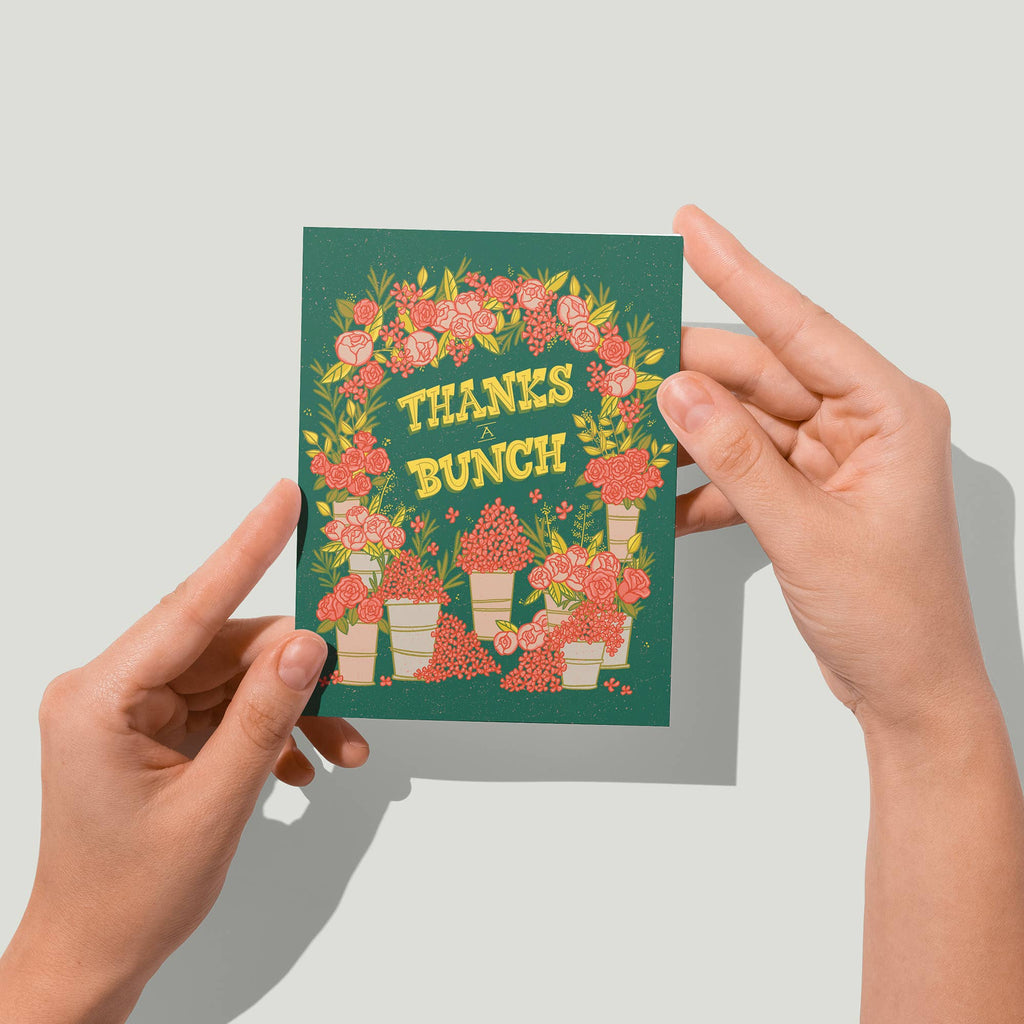 Thanks a Bunch Midcentury Floral Card