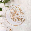 Floral Moon Suncatcher Sticker | Window Cling | Celestial