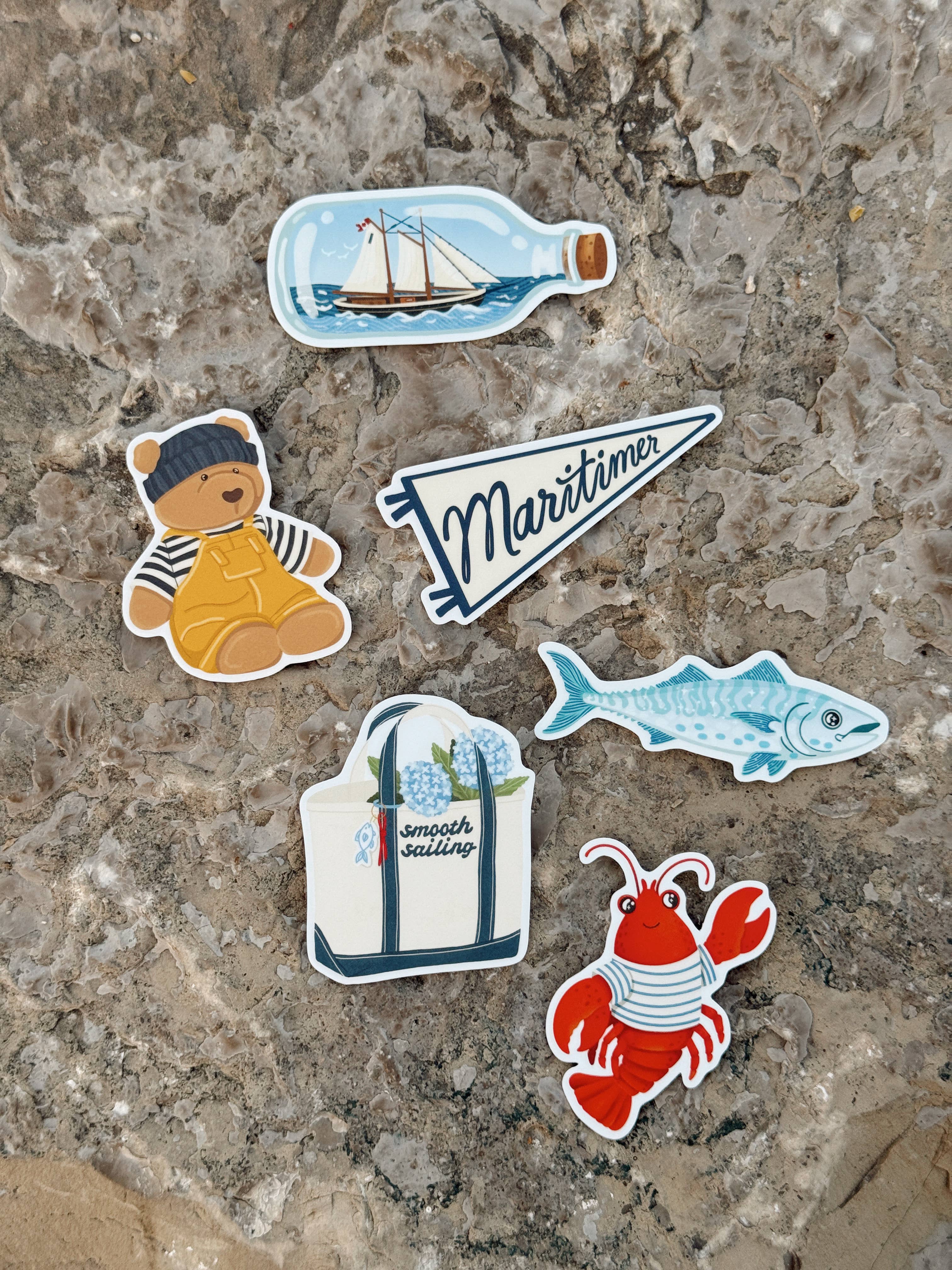 Maritimer - Nautical Pennant Vinyl Sticker