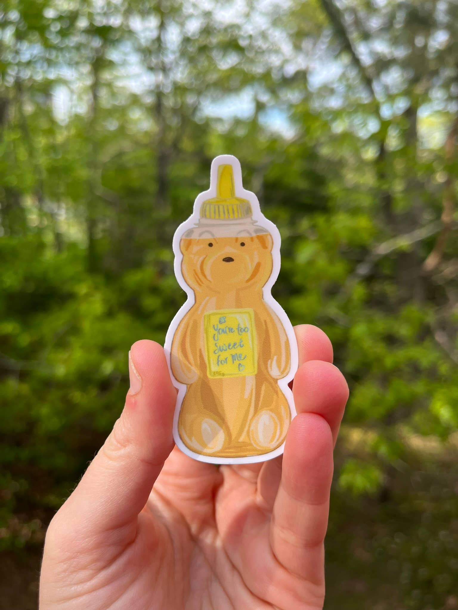 Honey Bear Sticker | Too Sweet | Cute | Retro | Love : Sticker