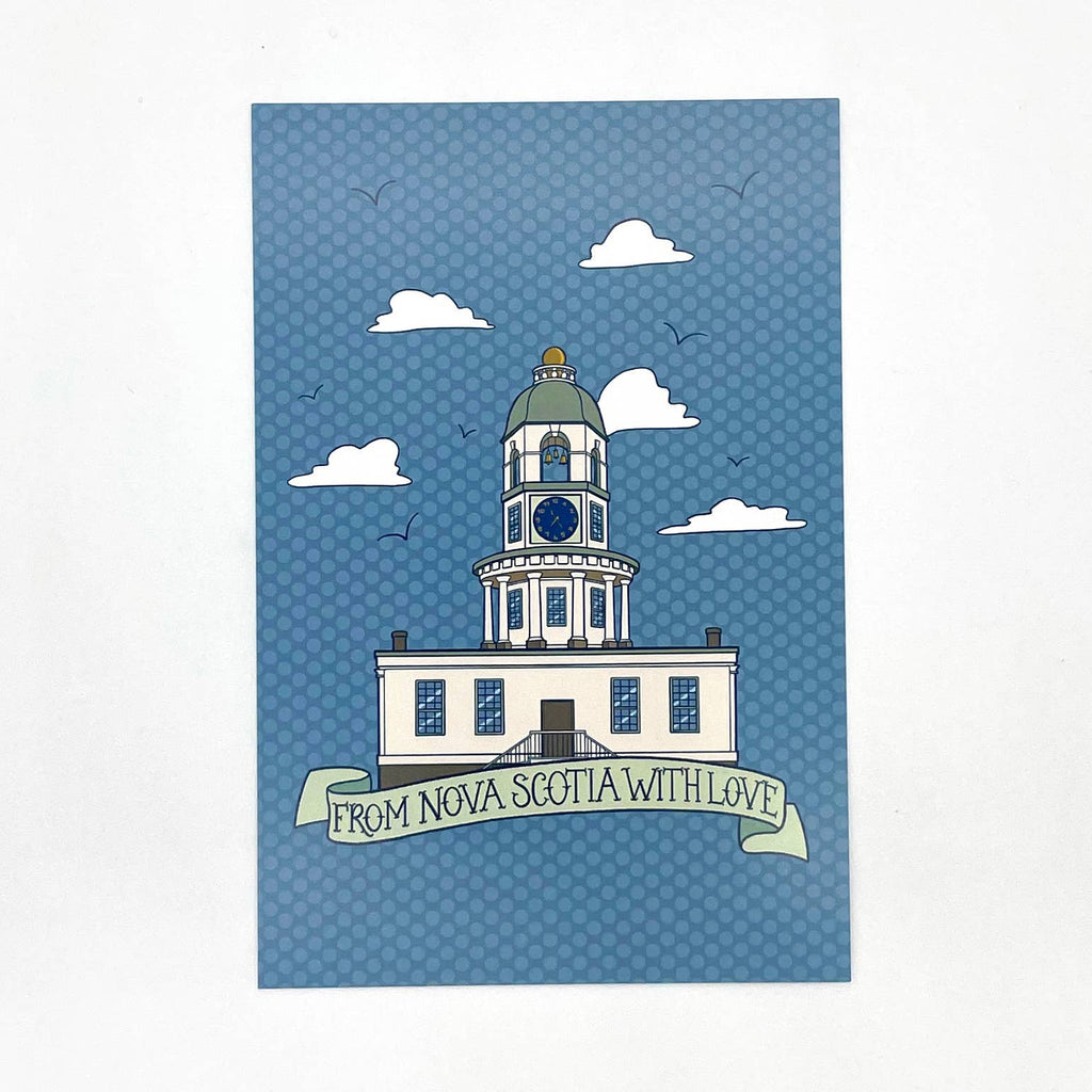 Nova Scotia Town Clock Postcard
