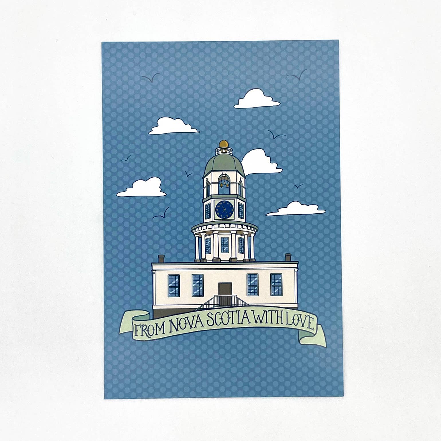 Nova Scotia Town Clock Postcard