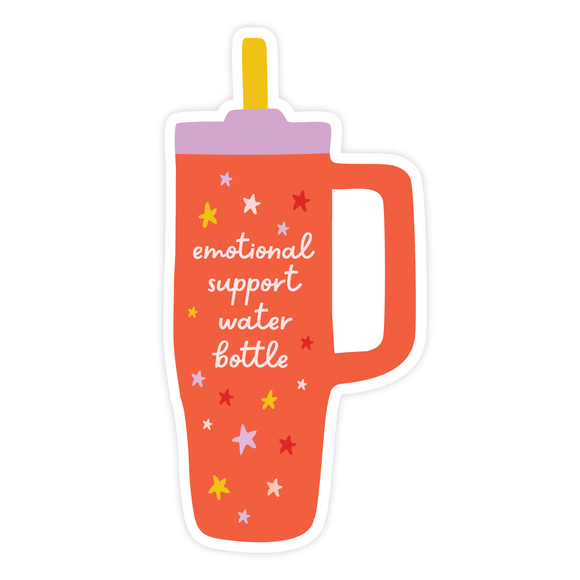 Emotional Support Water Bottle Sticker