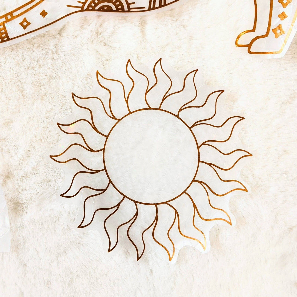 Sun Suncatcher Sticker | Window Cling | Celestial Decor
