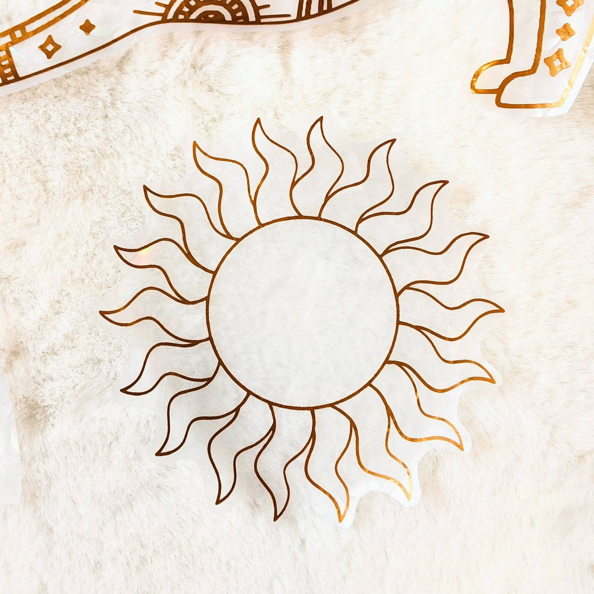 Sun Suncatcher Sticker | Window Cling | Celestial Decor