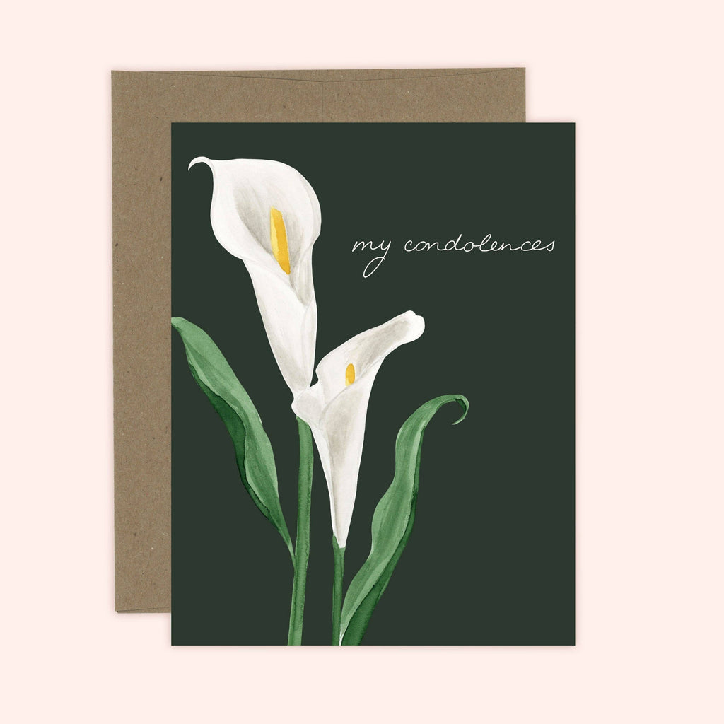 Lily Condolence Card
