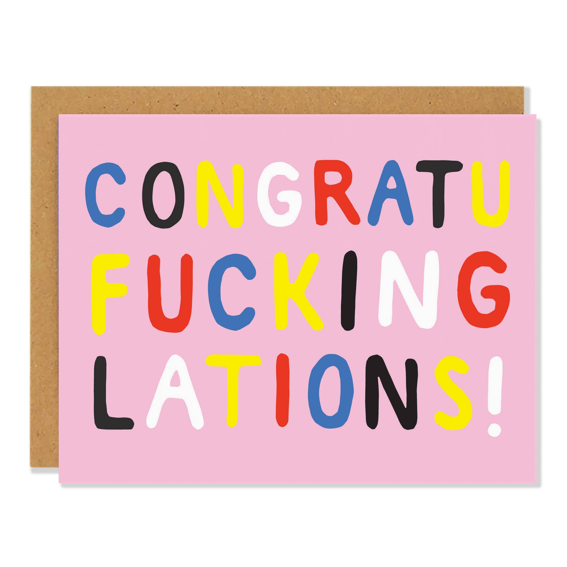 Congratulations Fucking Card