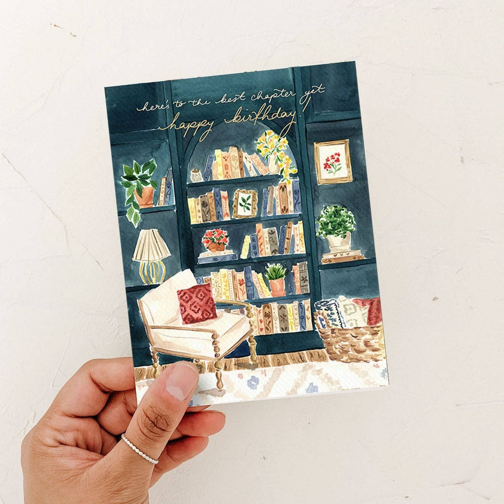 Best Chapter Yet Birthday Card | Book Theme: White