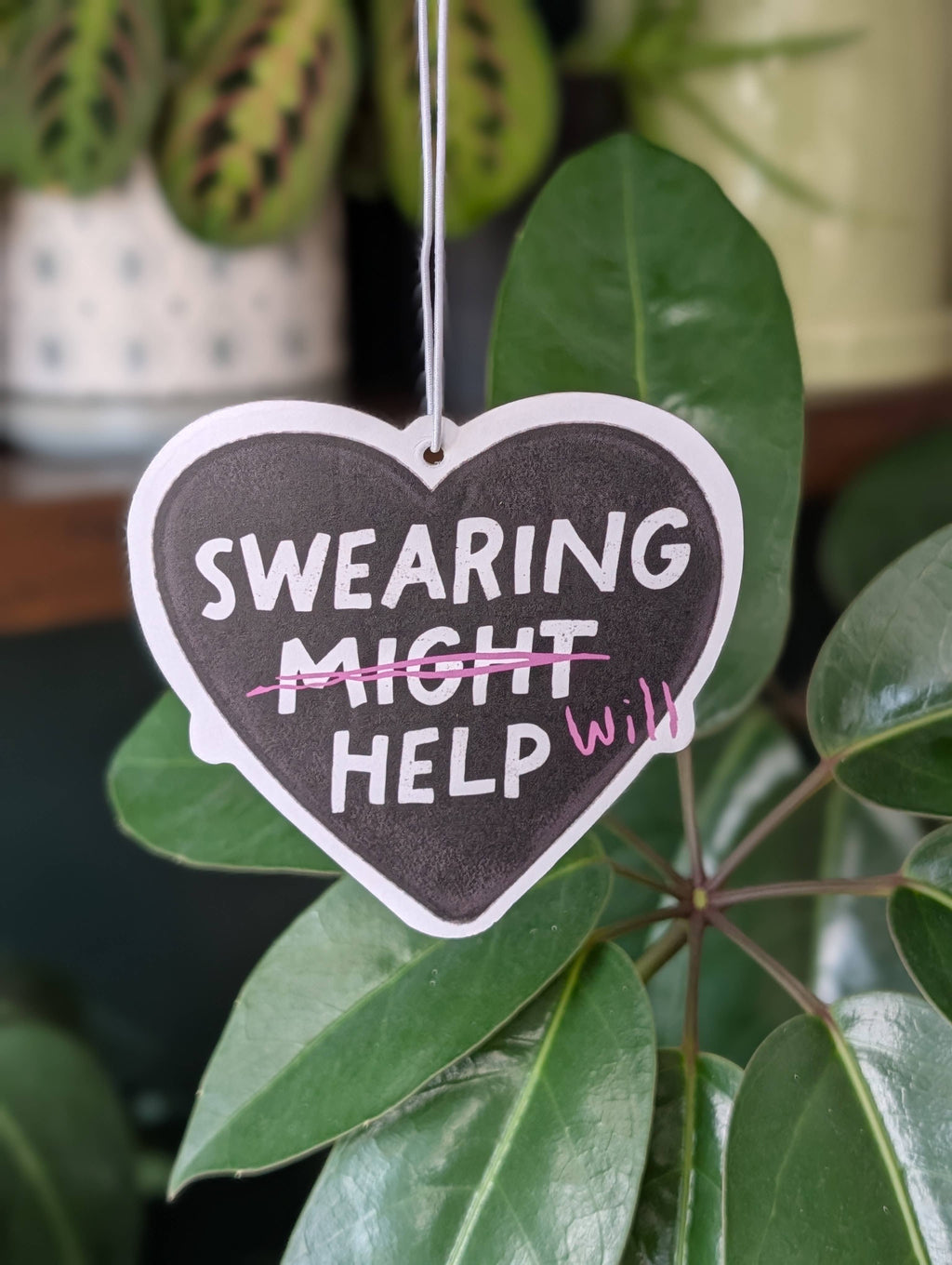 Swearing Will Help Funny Car Air Freshener
