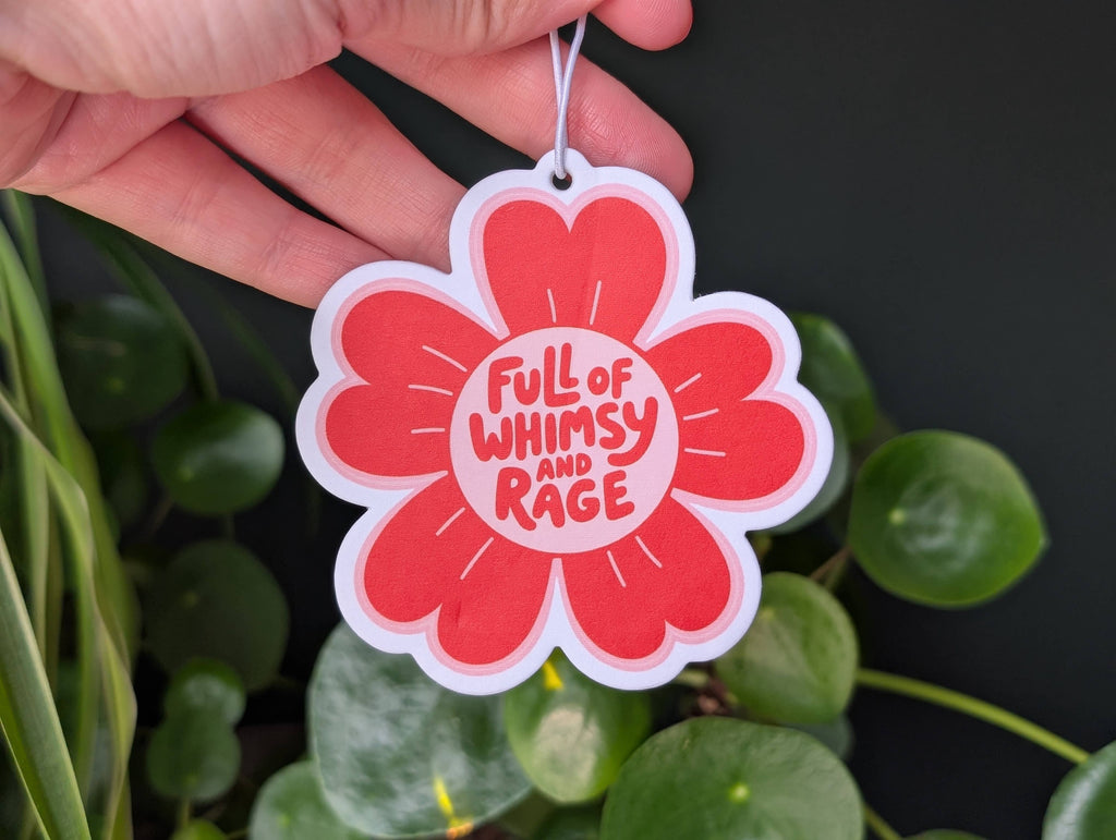 Funny Flower Air Freshener - Full of Whimsy and Rage