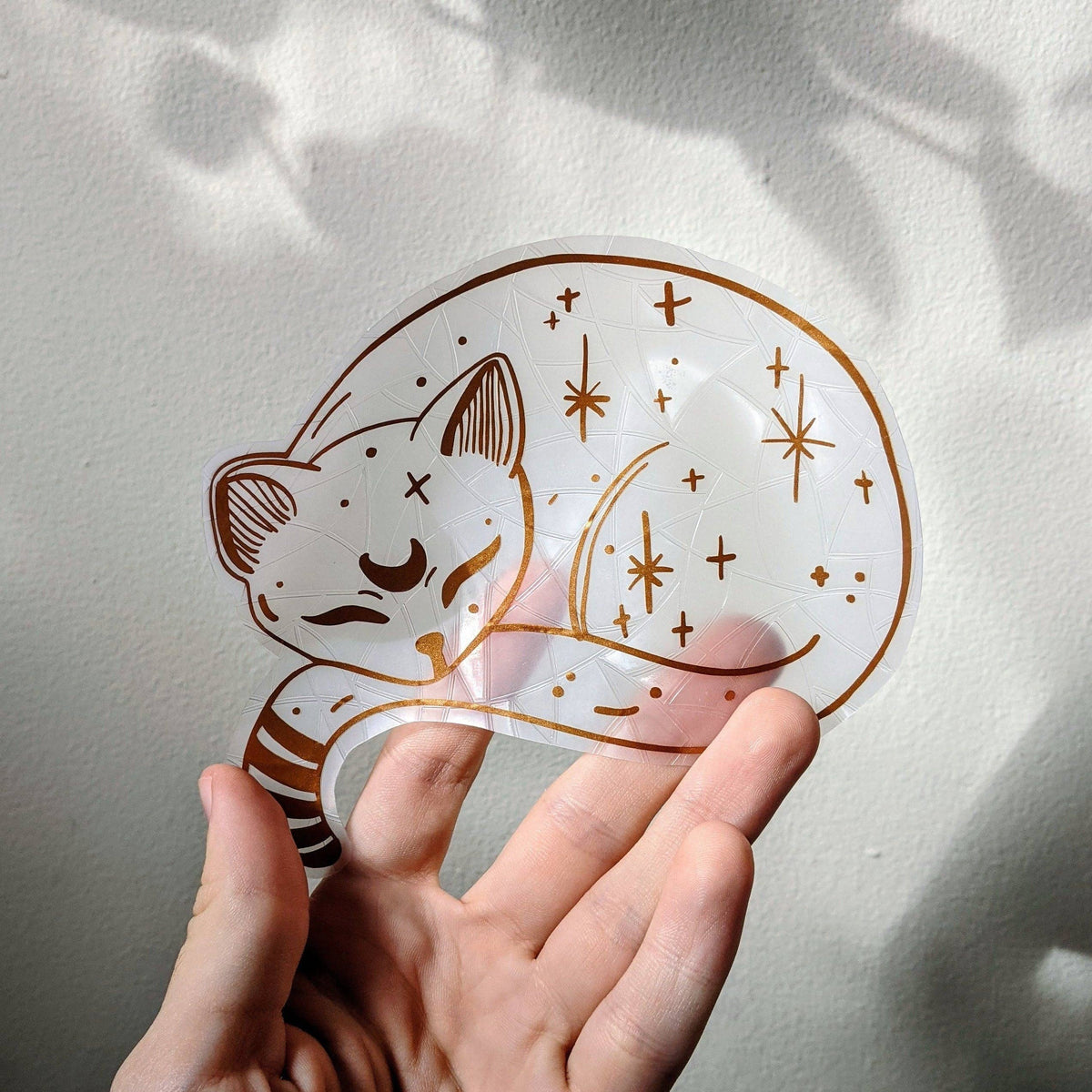 Cat Suncatcher | Prismatic Kitty Window Cling | Cat Mom